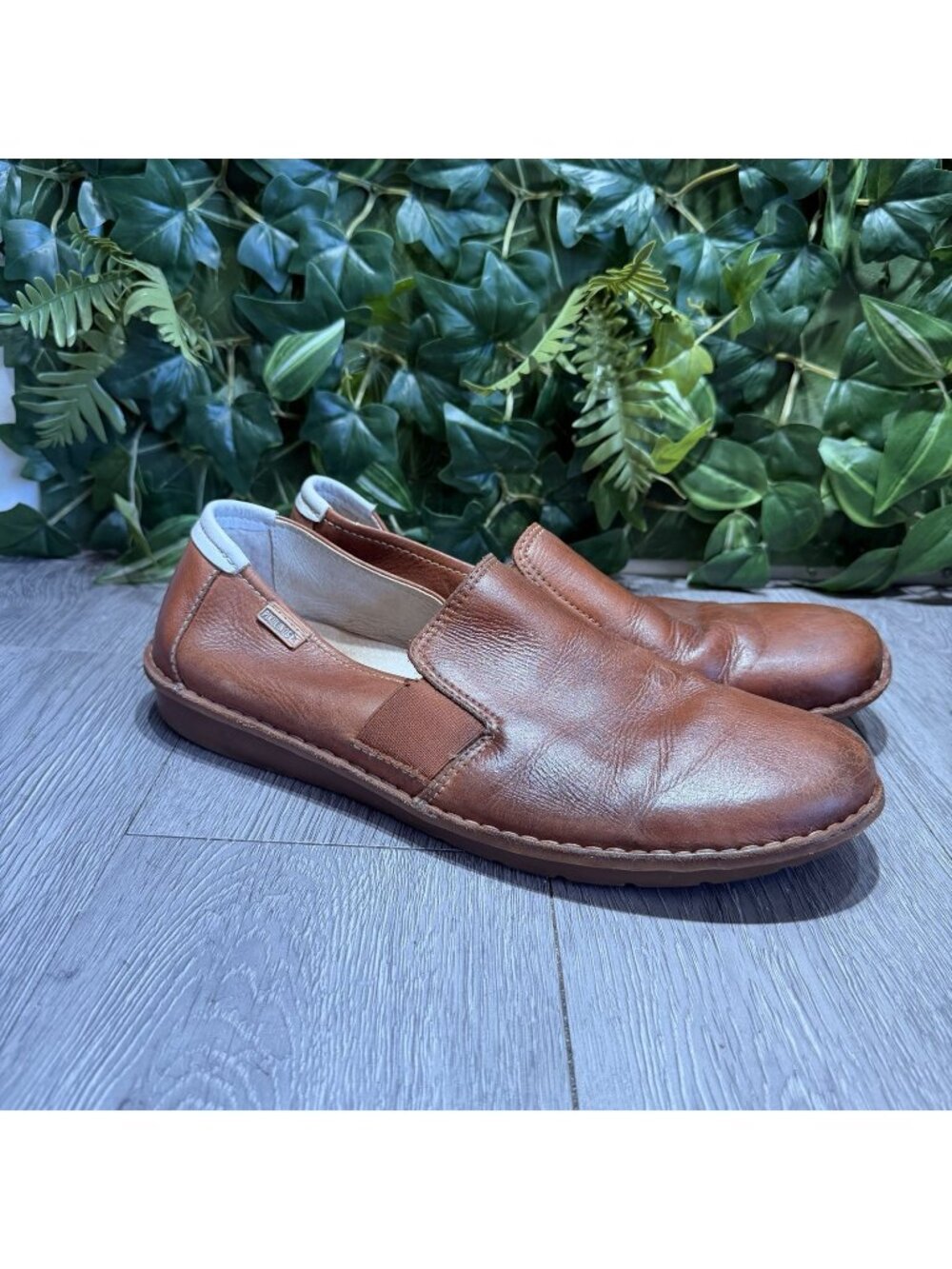 Pikolinos Brown/Cognac Leather Slip-On Mens Shoes Size 43 10 US